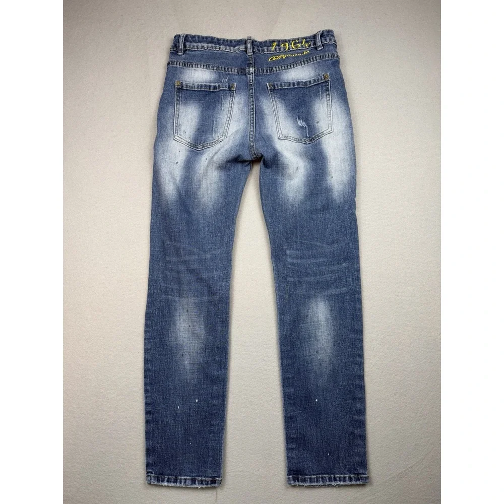 Dsquared2 Jeans 50 Mens Distressed Made In Italy Designer Denim